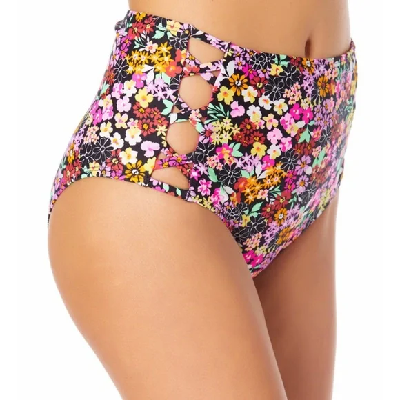 California Waves for Macys Strappy Side Bikini Bottom - Picture 2 of 7